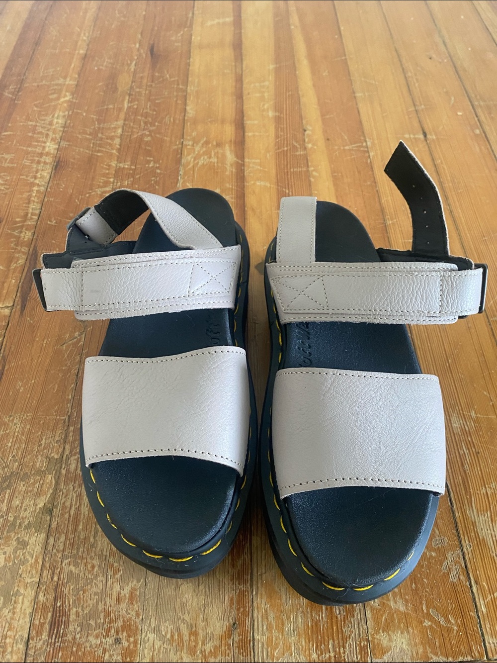 Voss Pisa Leather Platform Sandals